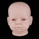 Soft Silicone Realistic Awake Baby Doll Unpainted Head Sculpt Mold For 22inch Reborn Custom Kits Normal Skin Tone