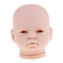 Soft Silicone Realistic Awake Baby Doll Unpainted Head Sculpt Mold For 22inch Reborn Custom Kits Normal Skin Tone