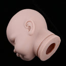 Soft Silicone Realistic Awake Baby Doll Unpainted Head Sculpt Mold For 22inch Reborn Custom Kits Normal Skin Tone