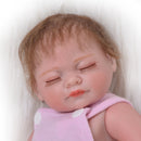 26cm Soft Silicone Simulation Newborn Baby Doll in Pink Clothes Pregnant Learning Toy