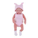 26cm Soft Silicone Simulation Newborn Baby Doll in Pink Clothes Pregnant Learning Toy