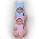 26cm Lifelike Silicone Baby Boy Doll Costumed Newborn Doll Kids Sleeping Toy