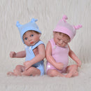 26cm Lifelike Silicone Baby Boy Doll Costumed Newborn Doll Kids Sleeping Toy
