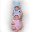 26cm Lifelike Silicone Baby Boy Doll Costumed Reborn Doll Kids Sleeping Toy