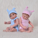 26cm Lifelike Silicone Baby Boy Doll Costumed Reborn Doll Kids Sleeping Toy