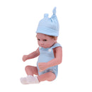 26cm Lifelike Silicone Baby Boy Doll Costumed Reborn Doll Kids Sleeping Toy