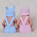 26cm Lifelike Silicone Baby Twin Doll Costumed Reborn Doll Kids Sleeping Toy