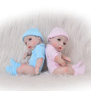 Children Christmas Gift - Real Touch Vinyl 10inch Reborn Kit Baby Doll With Clothes And Accessories Â– Newborn Boy Doll Toy Photography Props
