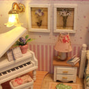 1:24 Dollhouse Miniature DIY European Style Prince Doll House Kits Kids Gift