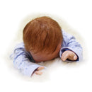 Real Life 18inch Reborn Doll Kits Vinyl Newborn Baby Doll with Rooting Hair, Clothes, Magnetic Pacifier, Nursing Bottle