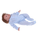 Real Life 18inch Reborn Doll Kits Vinyl Newborn Baby Doll with Rooting Hair, Clothes, Magnetic Pacifier, Nursing Bottle