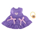 25cm Handmade Fashion w/Head Ring Dress Accessories For Mellchan Dolls Accs Purple