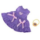 25cm Handmade Fashion w/Head Ring Dress Accessories For Mellchan Dolls Accs Purple