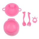 5pcs Dollhouse Cutlery Set Tableware Model For 25cm Mellchan Baby Dolls Accssories