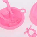 5pcs Dollhouse Cutlery Set Tableware Model For 25cm Mellchan Baby Dolls Accssories