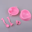 5pcs Dollhouse Cutlery Set Tableware Model For 25cm Mellchan Baby Dolls Accssories