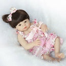 56cm Lifelike Silicone Reborn Doll Baby Costumed Newborn Full Doll Girl Toy