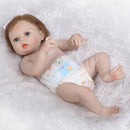 Realistic 22inch Bebe Reborn Baby Girl Doll Clothes Set Full Silicone Vinyl Newborn Baby Doll Kids Wear Model Doll