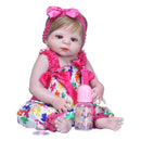 55cm Lifelike Silicone Reborn Doll Baby Costumed Newborn Full Doll Girl