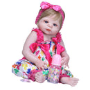 55cm Lifelike Silicone Reborn Doll Baby Costumed Newborn Full Doll Girl