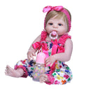 55cm Lifelike Silicone Reborn Doll Baby Costumed Newborn Full Doll Girl