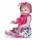 55cm Lifelike Silicone Reborn Doll Baby Costumed Newborn Full Doll Girl