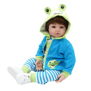 Reborn Doll Boy Handmade Newborn Baby Washable Silicone Full Body 19 Inch Doll Perfect Size for Ages 3+