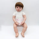 Reborn Doll Boy Handmade Newborn Baby Washable Silicone Full Body 19 Inch Doll Perfect Size for Ages 3+