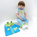 Reborn Doll Boy Handmade Newborn Baby Washable Silicone Full Body 19 Inch Doll Perfect Size for Ages 3+