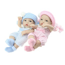Real Life 12inch Reborn Baby Twins Doll Full Silicone Fake Newborn Baby Doll Children Christmas Gift