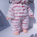 Doll Plush Clothes for Mellchan Baby Doll 9-11inch Girl Doll Animal Ears Hat Jumpsuit
