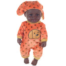 Lifelike 20inch Reborn African American Baby Boy Doll Soft Silicone Newborn Toddler Model Toy Photography Props Model