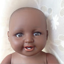 Lifelike 20inch Reborn African American Baby Boy Doll Soft Silicone Newborn Toddler Model Toy Photography Props Model