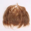 Golden Pure Mohair Long Straight Hair Wig for Reborn Doll Looks Like Real Fine Baby Hair