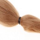 Golden Pure Mohair Long Straight Hair Wig for Reborn Doll Looks Like Real Fine Baby Hair