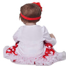 100% Safe Silicone 22inch 55cm Reborn Doll Newborn Baby Doll with Christmas Outfit Home Decoration Children Gifts