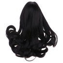 1/6 Girl Doll Long Big Curly Wig Haircut DIY Accessory for 12inch Blythe Doll Black