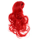 1/6 Girl Doll Long Big Curly Wig Haircut DIY Accessory for 12inch Blythe Doll Orange Red