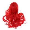 1/6 Girl Doll Long Big Curly Wig Haircut DIY Accessory for 12inch Blythe Doll Orange Red