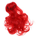 1/6 Girl Doll Long Big Curly Wig Haircut DIY Accessory for 12inch Blythe Doll Orange Red