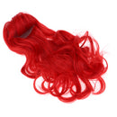1/6 Girl Doll Long Big Curly Wig Haircut DIY Accessory for 12inch Blythe Doll Orange Red