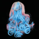 Colorful 1/6 Girl Doll Long Big Curly Wig Haircut DIY Accessory for 12inch Blythe Doll