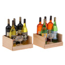 2 Set/ 10 Pieces Miniature Beer Wine Drink Bottles Goblet With Magnet Wooden Storage Box 1/12 Dollhouse Kitchen Life Scenes Decoration
