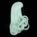 Cute Long Curly Wig for 1/3 BJD SD DOD Doll Wig For Girls Light Green