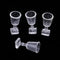 1/12 Dollhouse Miniature Bar Life Scenes Decor - Gold Glass Wine Cup Holder & 4 Pieces Goblet Kits Kids Pretend Play Toy