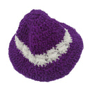 Stylish Ribbon Knitted Cap Ribbon Hat 20-27cm for 12inch Blythe Azone and 1/3 BJD LUTS Doll Party Outfit Purple