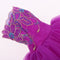1/3 BJD Smart Dolls Clothes - Embroidery Flowers Dress for Dollfie DOD DZ AS Party Outfit Purple