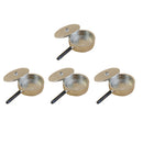 4 Pairs Metal Frying Pan Lid Set Cookware for 1/12 Dollhouse Miniature Kitchen Decor Accessory