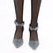 1/3 BJD Smart Doll Suede Shoes for Ball Jointed Doll LUTS Dollfie Lolita Ankle Belt High Heels with Flowers