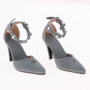 1/3 BJD Smart Doll Suede Shoes for Ball Jointed Doll LUTS Dollfie Lolita Ankle Belt High Heels with Flowers